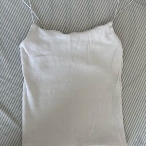 ZARA White Spaghetti Strap Women's Tank Top